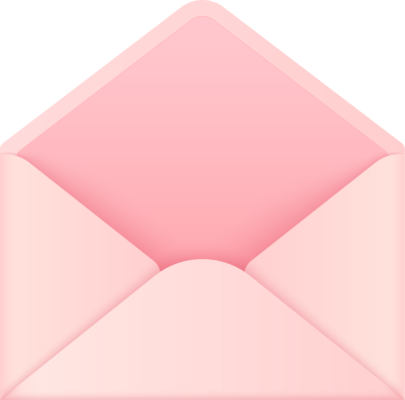 pink paper envelope